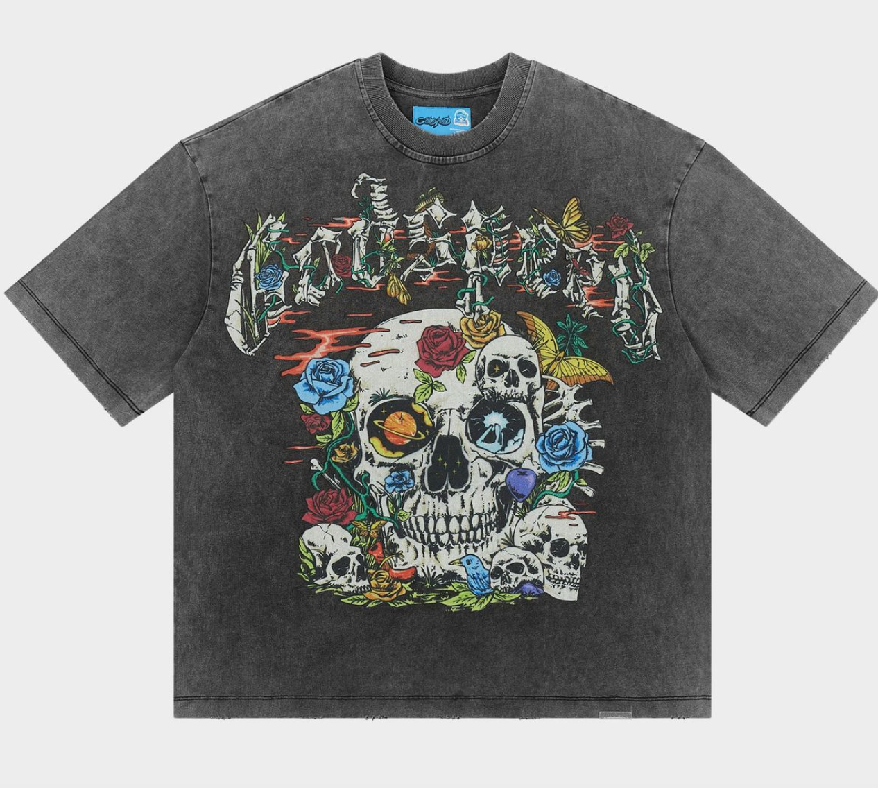 Godspeed Tee Grey Wash Cosmic Remains T-shirt NG