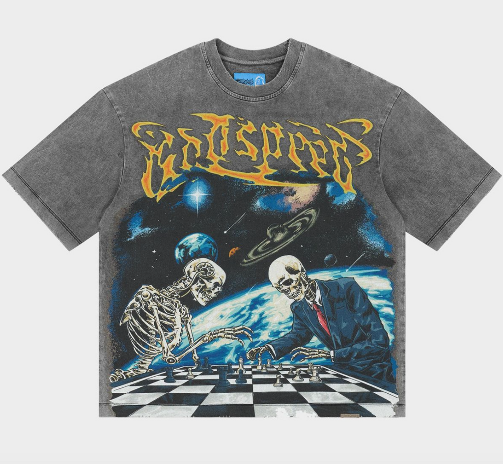 Godspeed Tee Grey Wash Checkmate II T-shirt NG