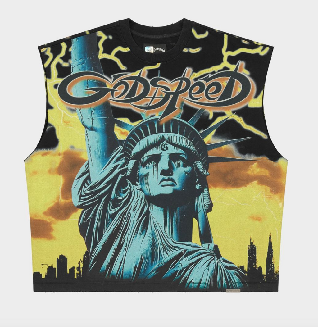 Godspeed Sleeveless Yellow Voltage T-shirt