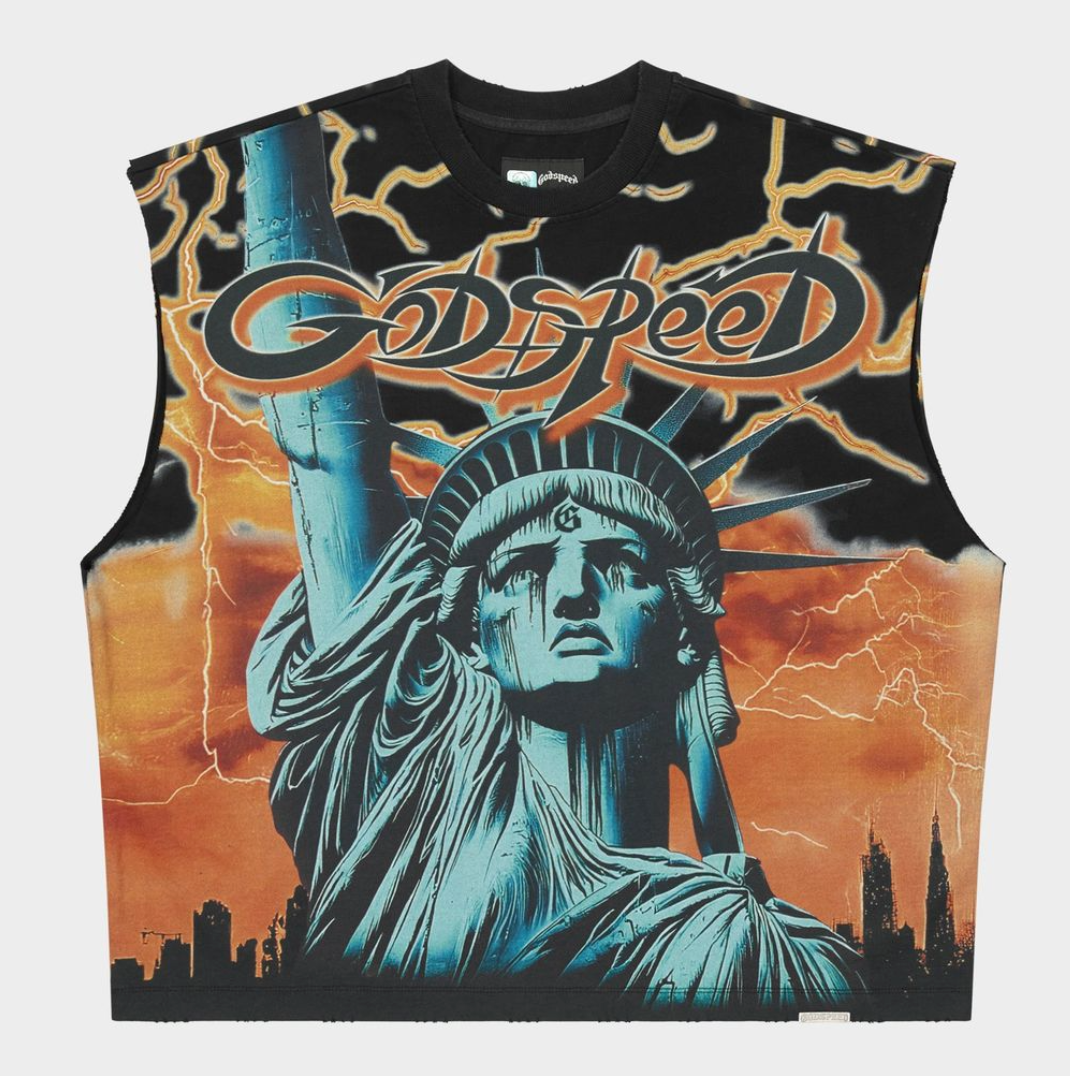 Godspeed Sleeveless Orange Voltage T-shirt