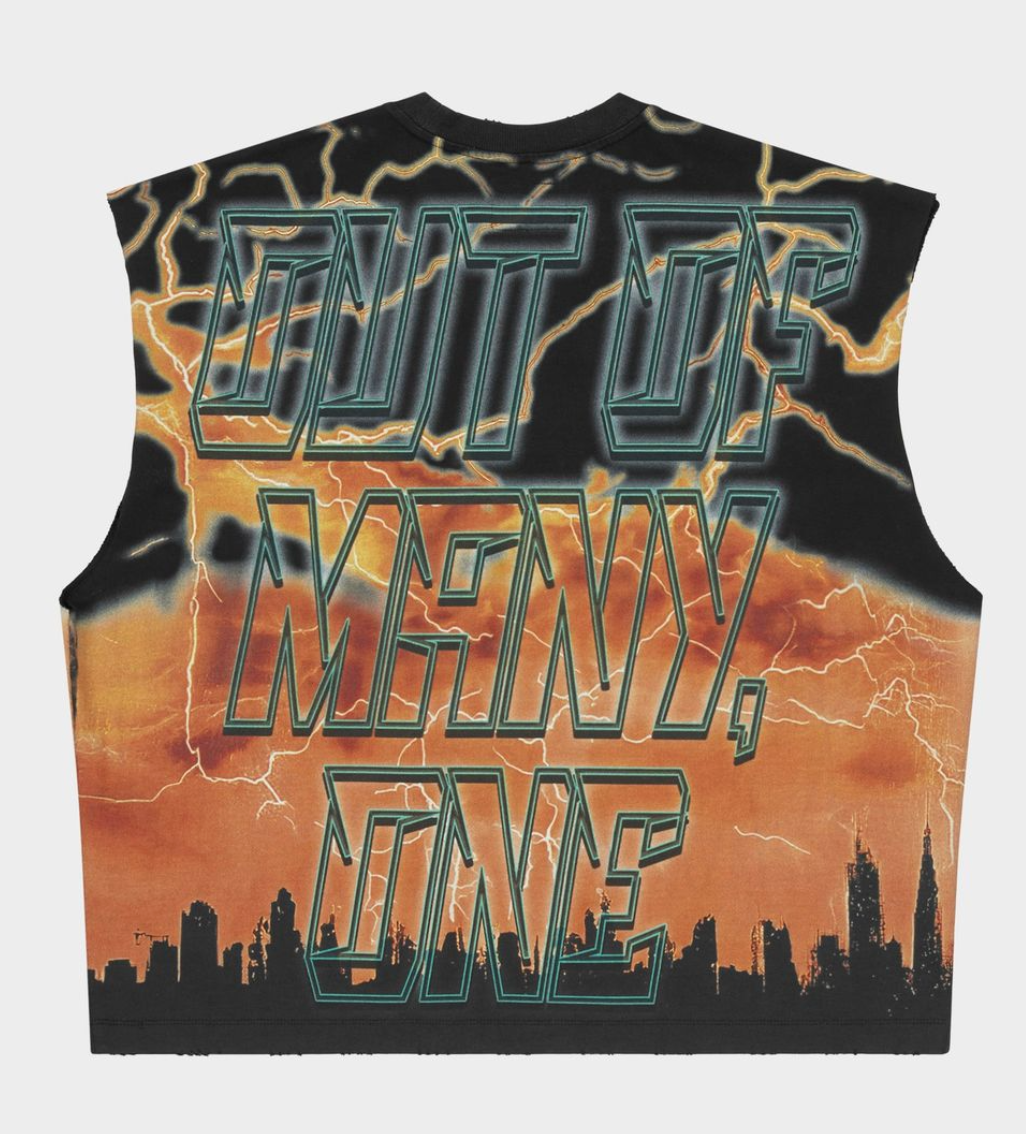 Godspeed Sleeveless Orange Voltage T-shirt