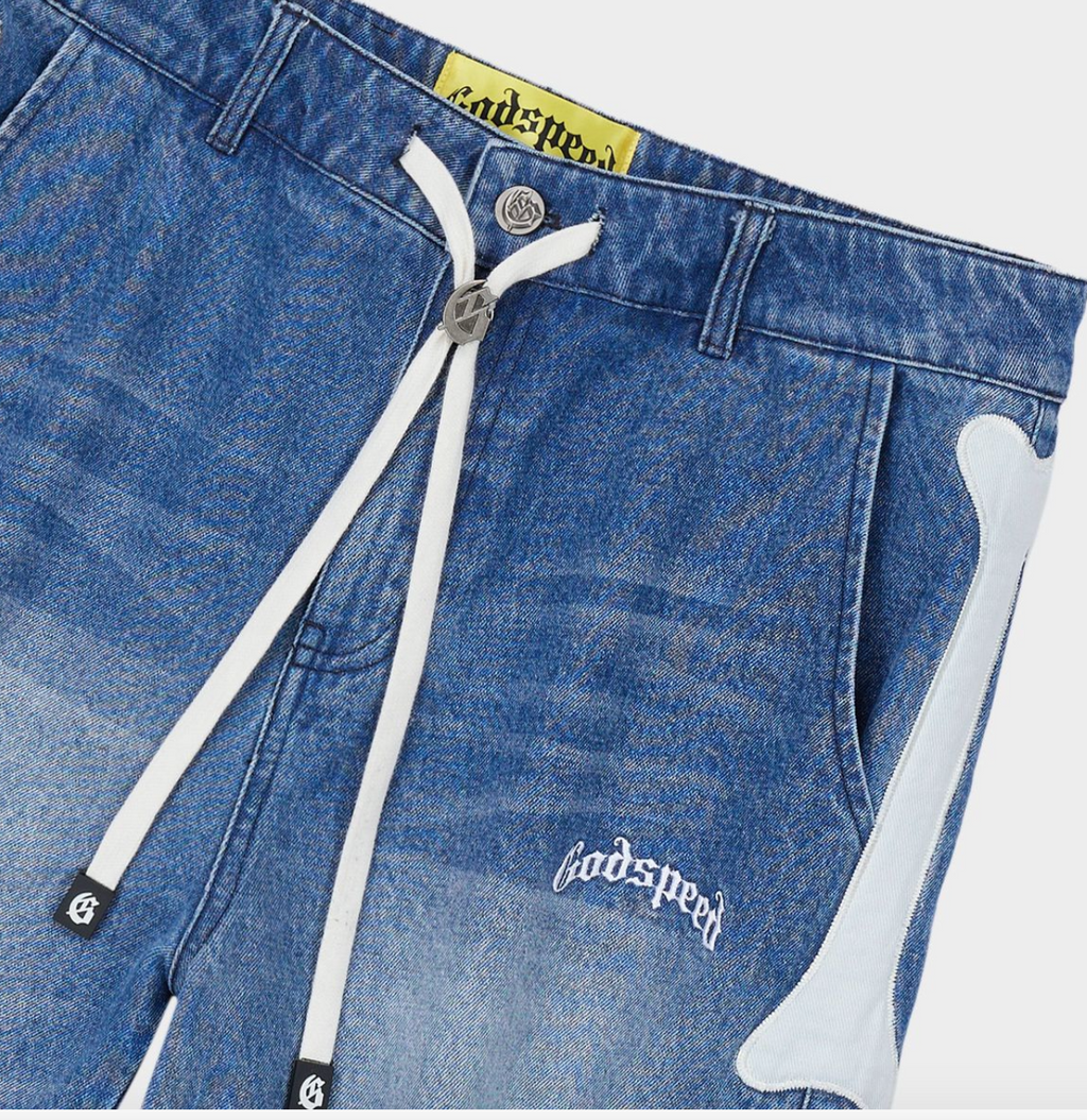 Godspeed Shorts Blue Fémur Denim