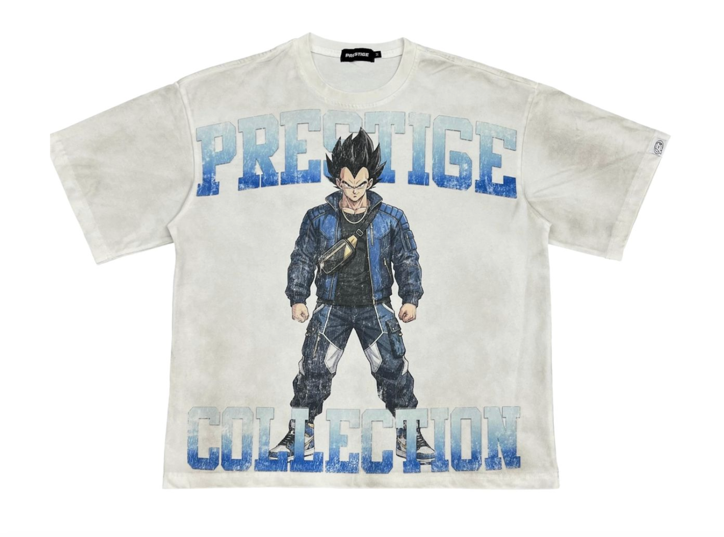 PRESTIGE TEE DRIPPY VEGETA WHITE BLUE