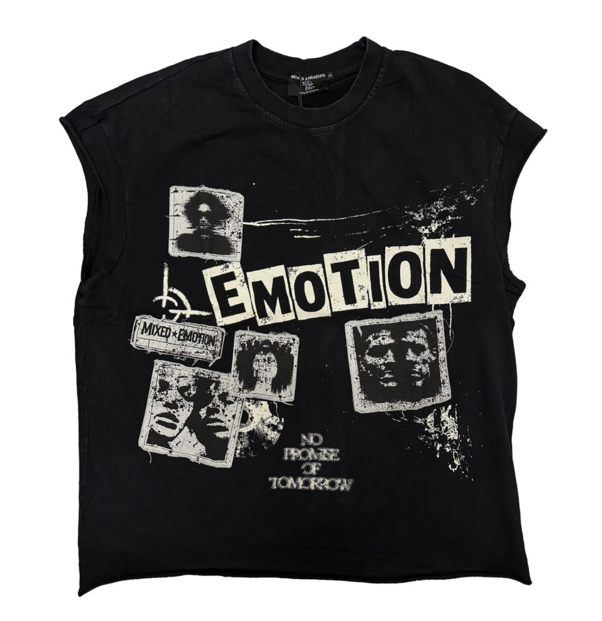 Mixed Emotion Tee “Newspaper” Sleeveless