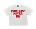 Mixed Emotion Tee Red White ‘End’ Rhinestone