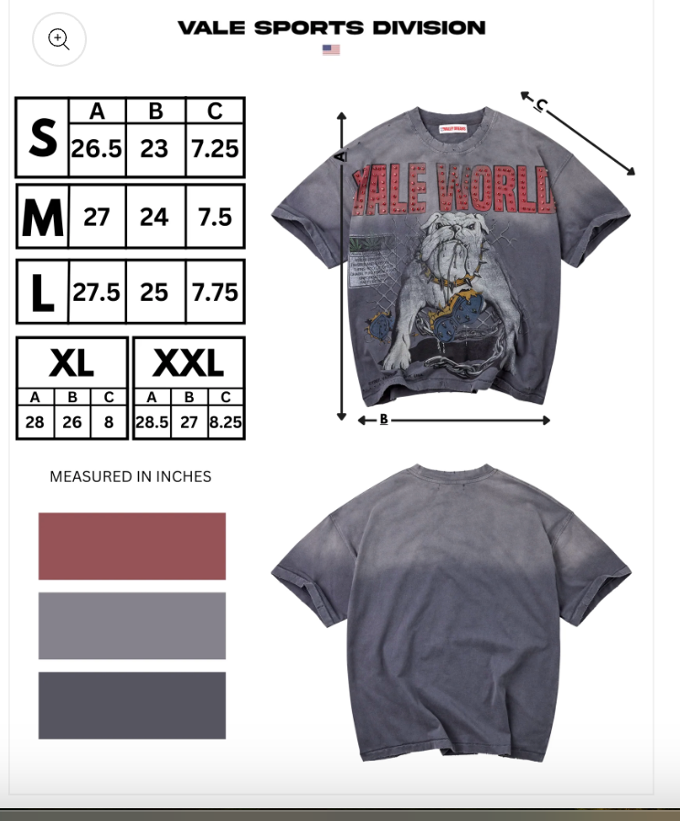 VALE FOREVER TEE GREY DOGYARD
