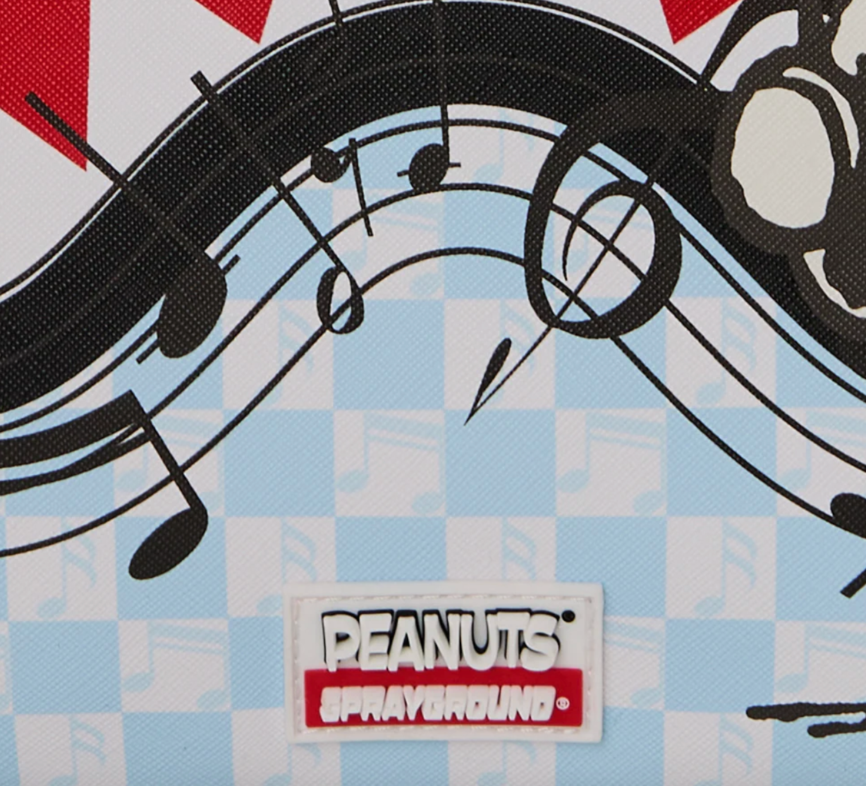 SGT9456 PEANUTS SNOOPY TUNED UP & TUNED OUT TOTE