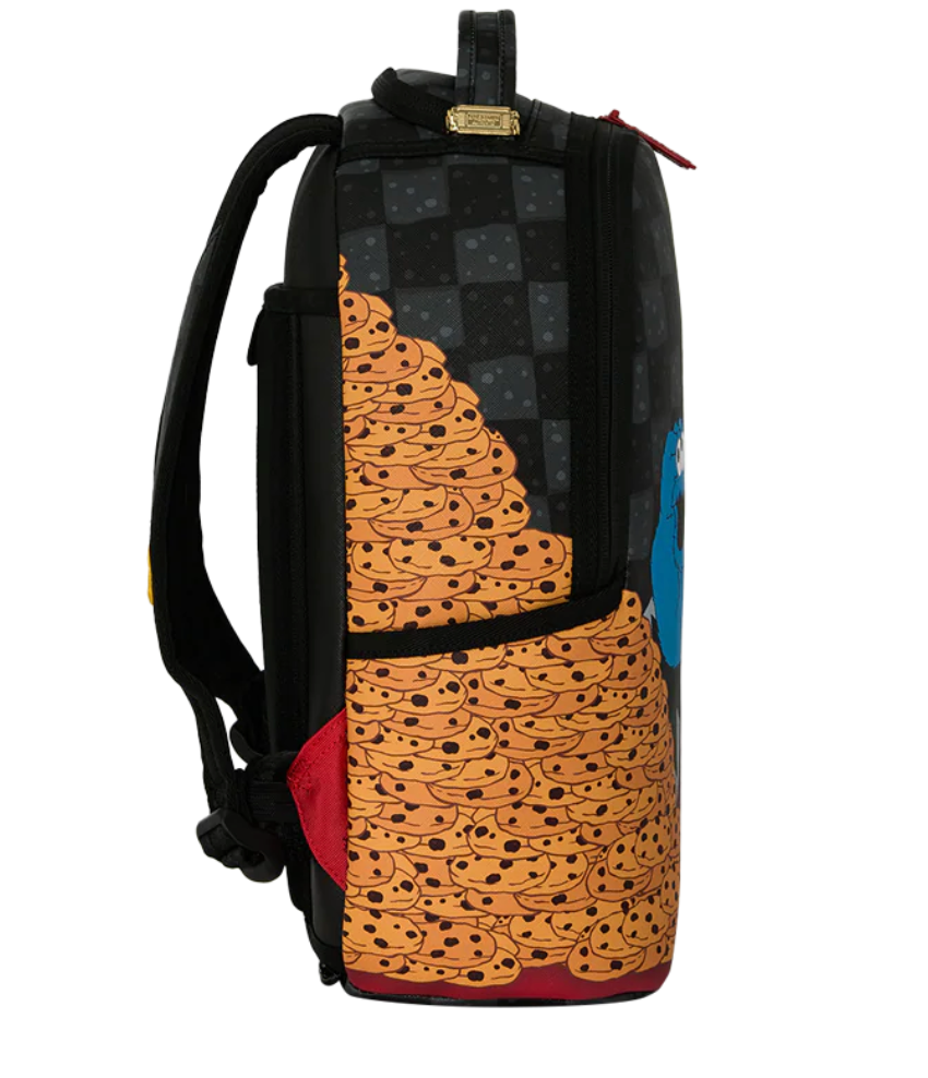 SGM SESAME STREET COOKIE MONSTER STACK EM HIGH MINI DLX BACKPACK