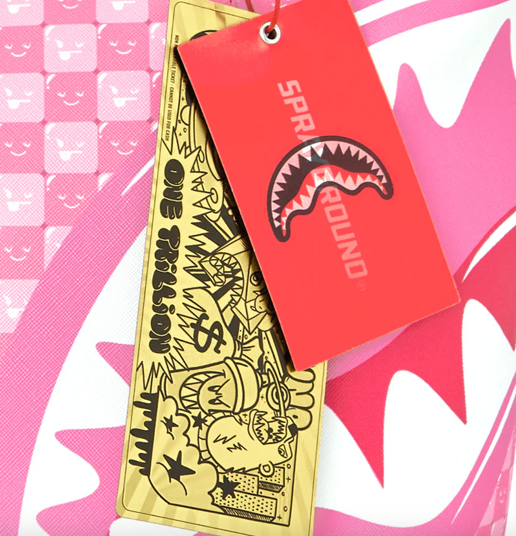 SGT9320 SHINOBI SHARKS IN PARIS (PINK) TOTE