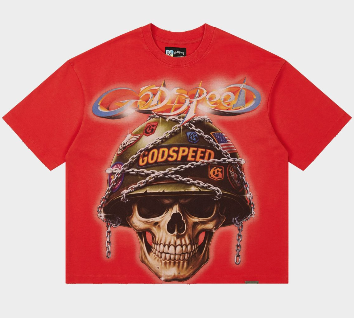 Godspeed Tee Badges of Honor Red T-shirt (Cherry)