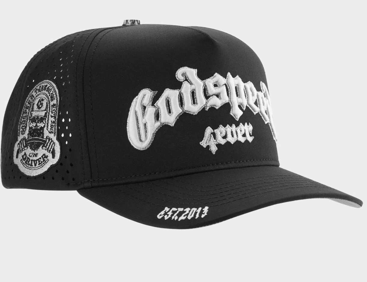 GODSPEED HAT WATER RESIST BLACK WHITE OG LOGO