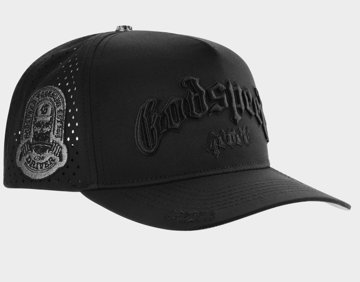 GODSPEED HAT WATER RESIST BLACK ON BLACK OG LOGO