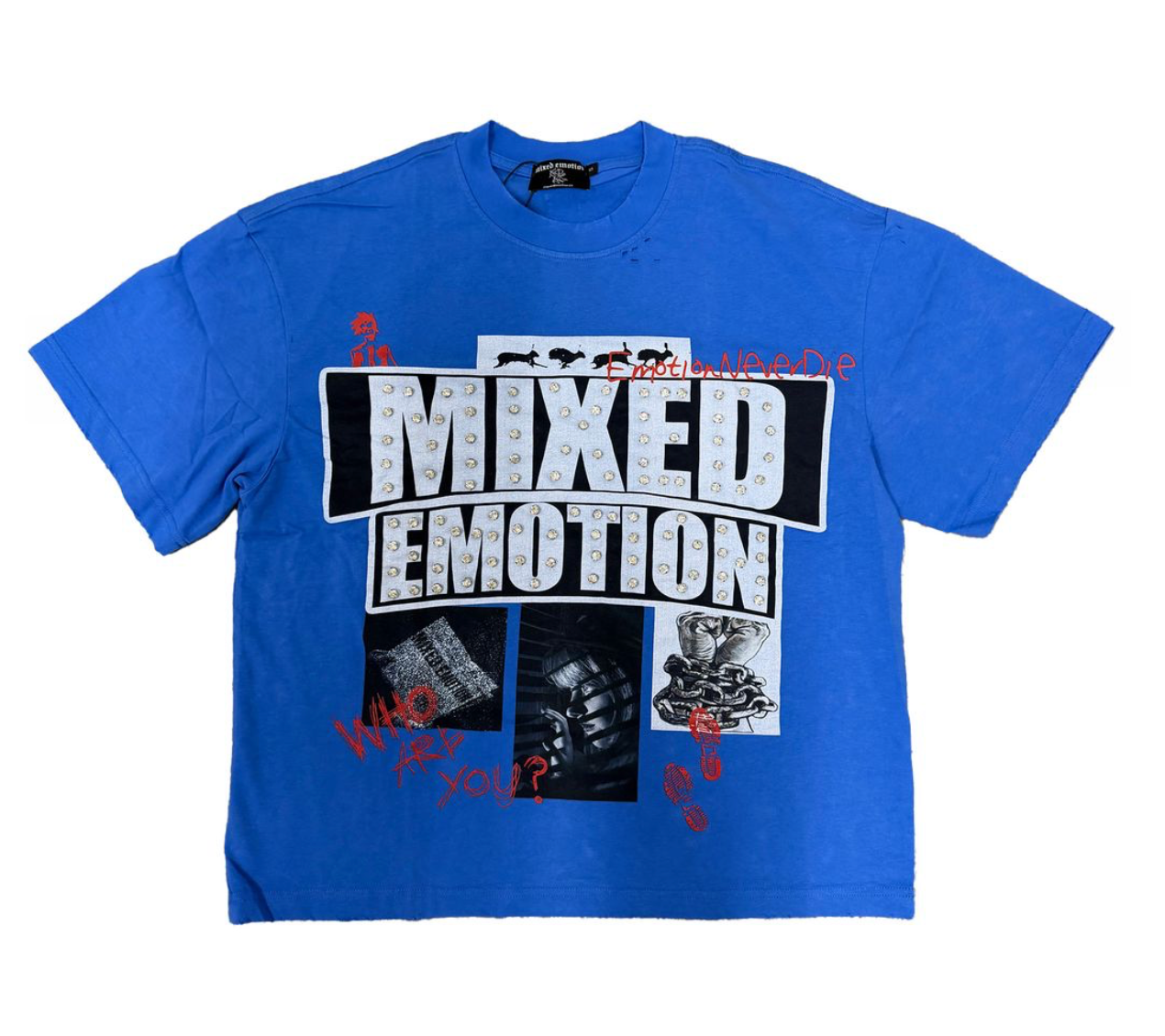 Mixed Emotion Tee Blue “Lost Identity
