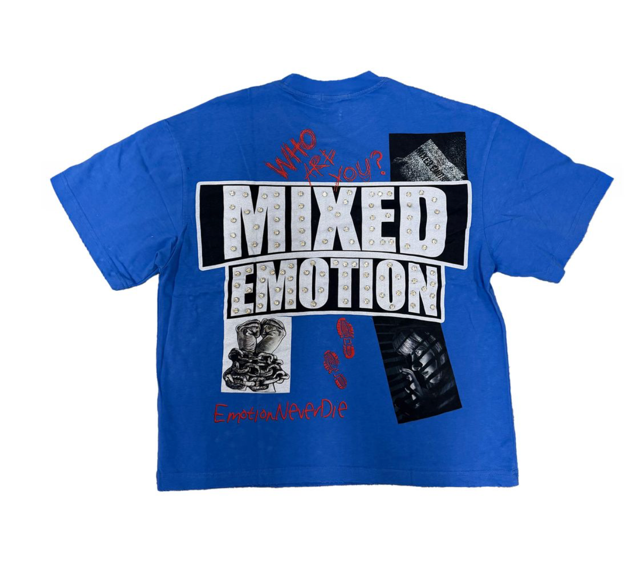 Mixed Emotion Tee Blue “Lost Identity