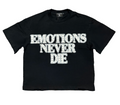 Mixed Emotion Tee Black ‘End’ Rhinestone Tee