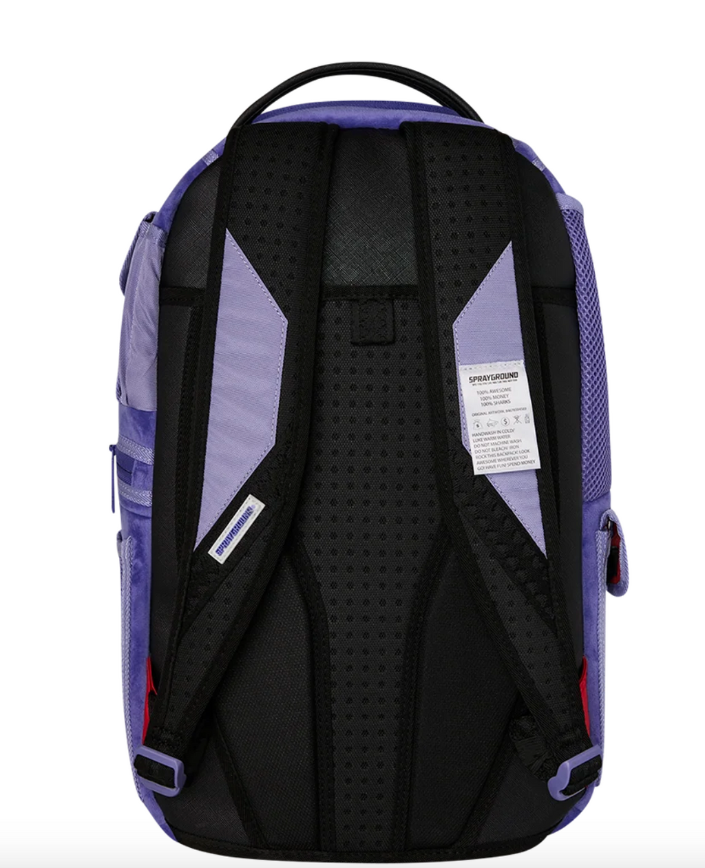 SGB REVERSE MODE - PURPLE VELOUR TO BLACK CHECK BACKPACK
