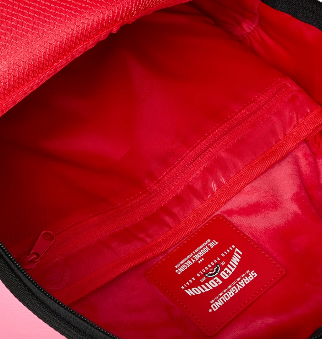 SGB SHARK CENTRAL EMBROIDERED PINK EFFECT BACKPACK