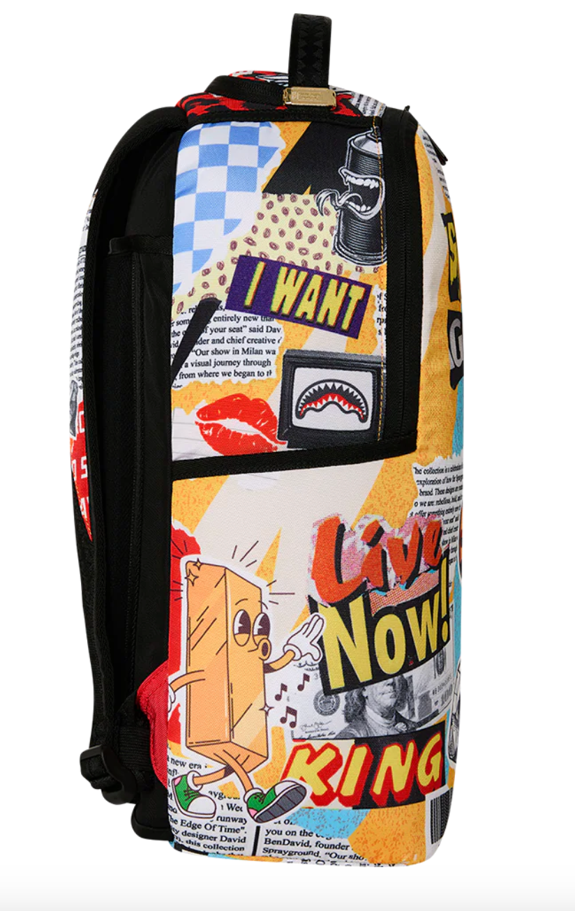 SGB8674 COLLAGE OF FUN BACKPACK