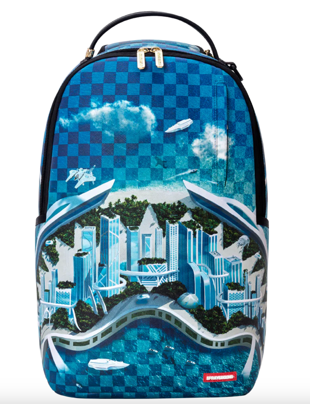 SGB8884 SHARK ISLAND SKYPORT FUTURE CITY BACKPACK