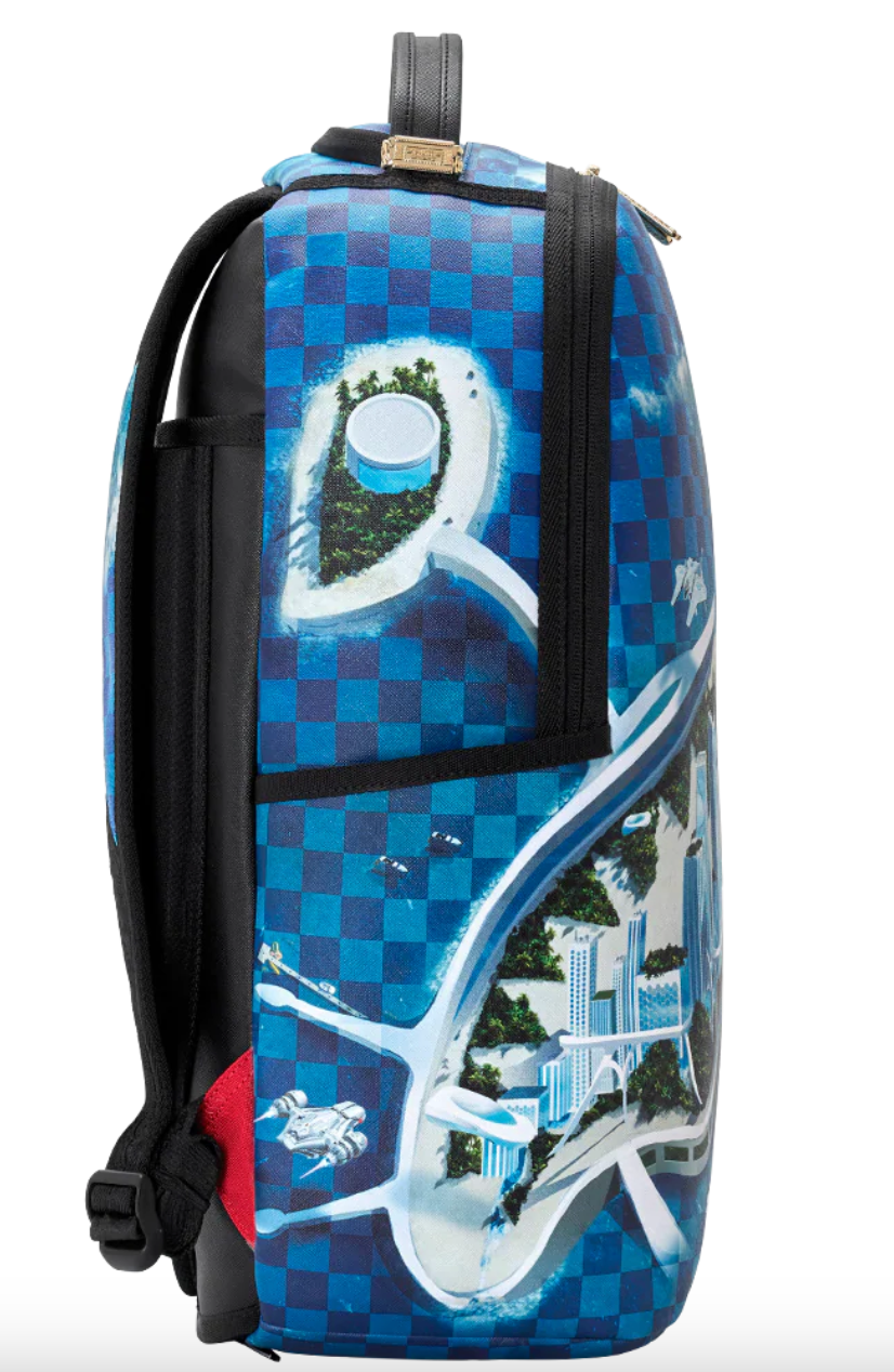 SGB8884 SHARK ISLAND SKYPORT FUTURE CITY BACKPACK