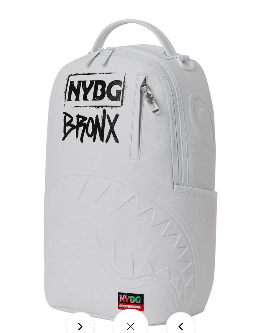 SGB9613 NYBG BRONX WHITE BACKPACK- SUPER LIMITED EDITON