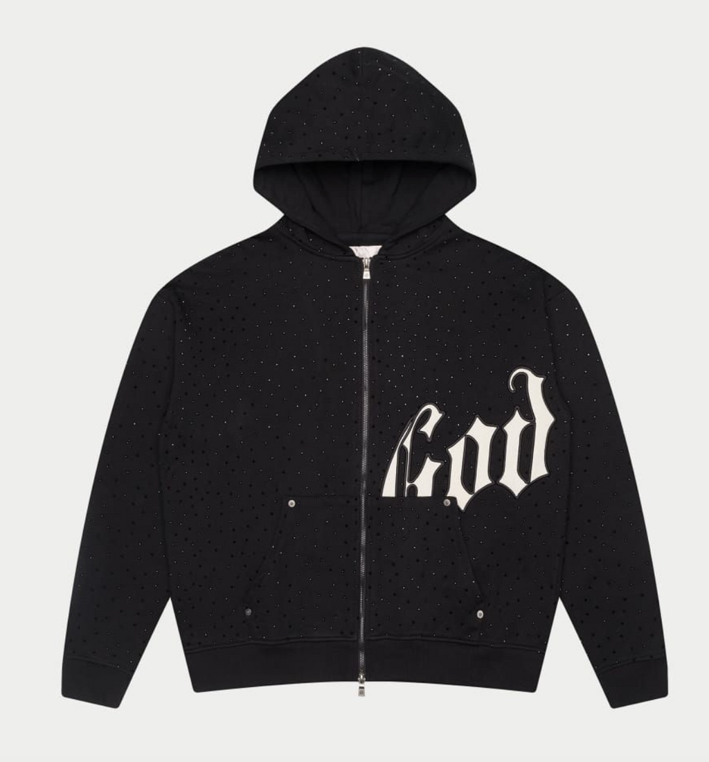GODSPEED HOODIE OG LOGO VVS BLACK WHITE