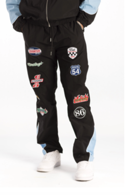 KD269P KINDRED PATCH NYLON TRACK PANTS