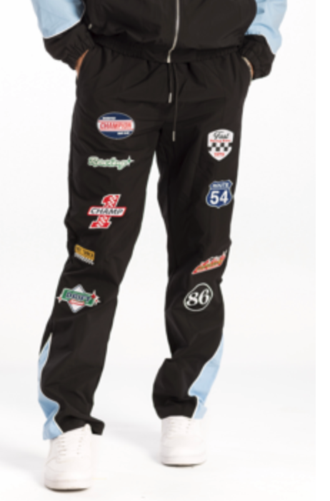KD269P KINDRED PATCH NYLON TRACK PANTS