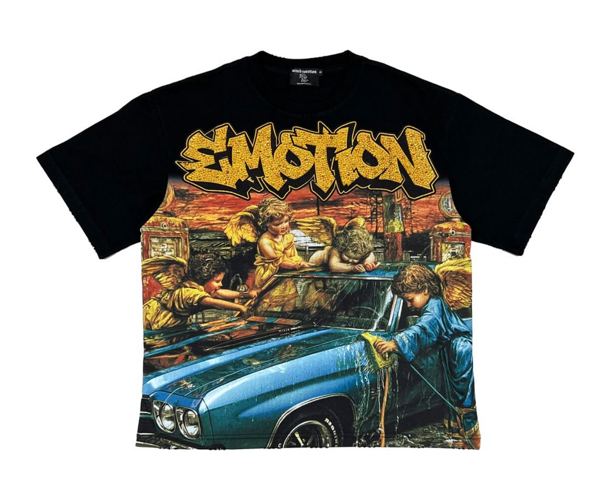 Mixed Emotion Tee Angel Wash