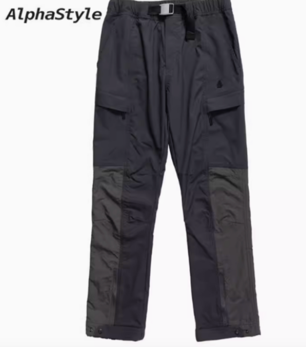 AlphaStyle Grey Erle Sports Zip Joggers- MBSS-2001A