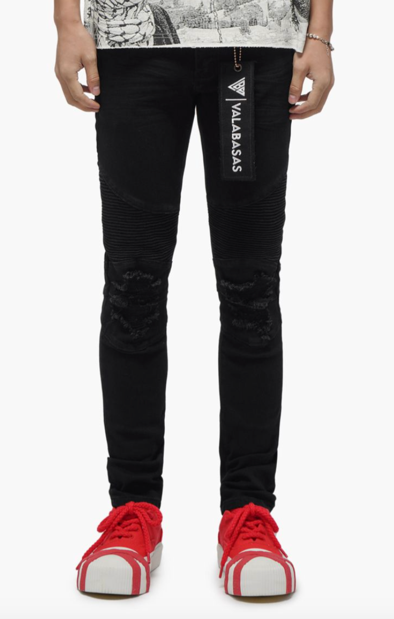 Valabasas Jeans Mr.Biker Black Skinny Jeans VLBS-VJ2-1065