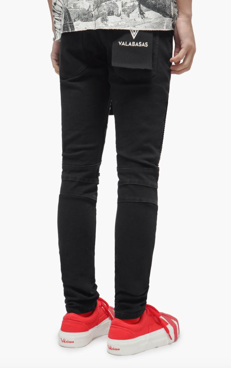 Valabasas Jeans Mr.Biker Black Skinny Jeans VLBS-VJ2-1065