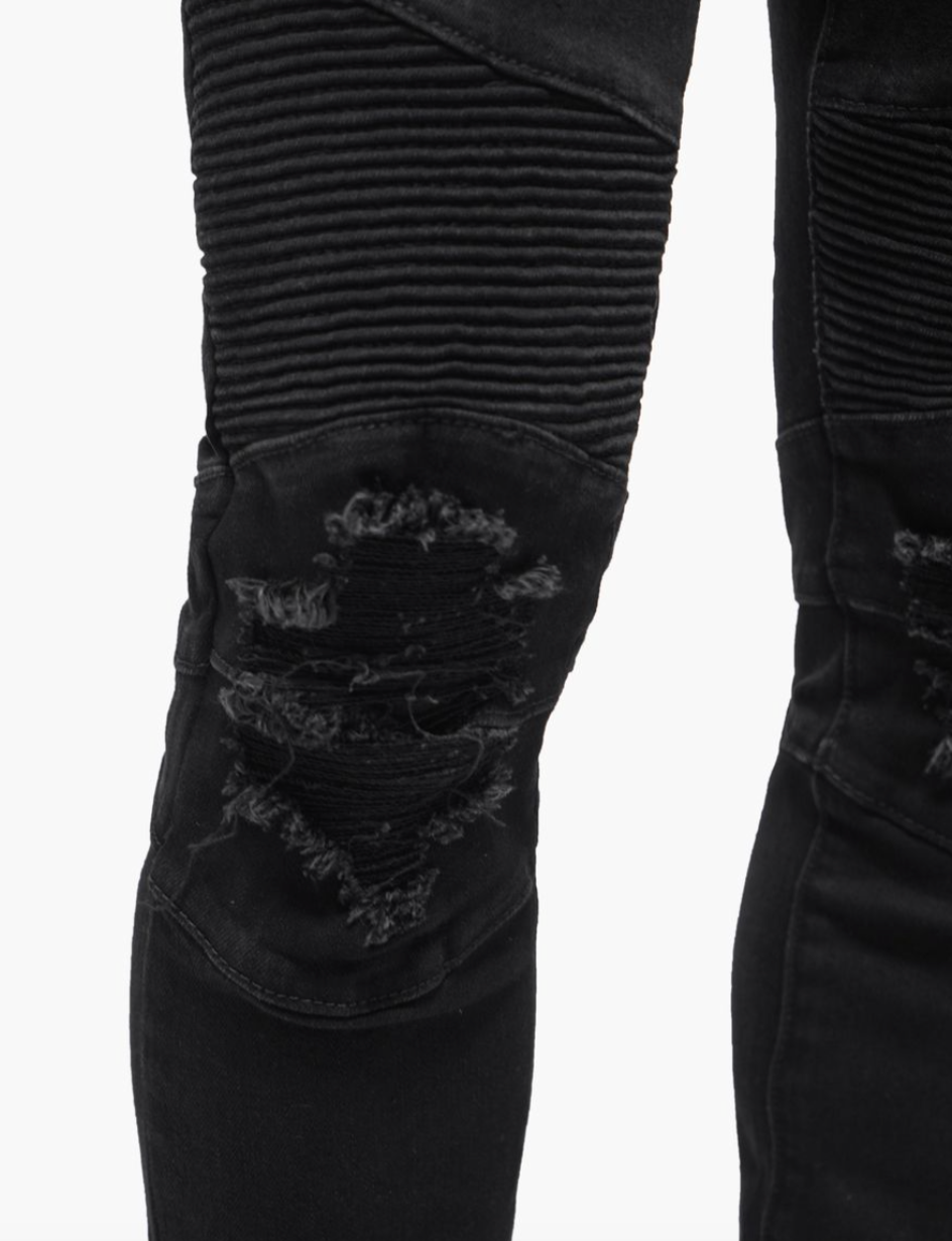 Valabasas Jeans Mr.Biker Black Skinny Jeans VLBS-VJ2-1065
