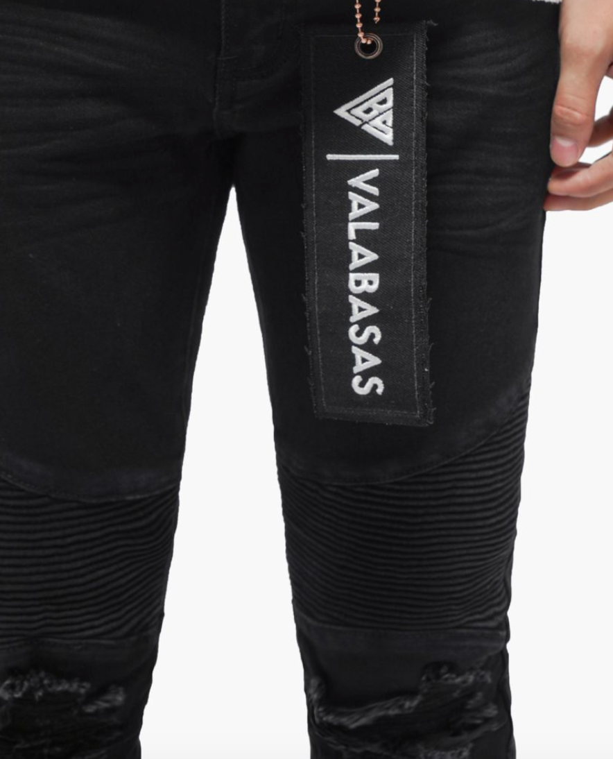Valabasas Jeans Mr.Biker Black Skinny Jeans VLBS-VJ2-1065
