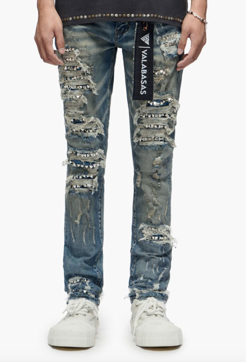 Valabasas Jeans Nobleton Medium Dirty Blue Skinny Jeans VLBS VJ1 1013