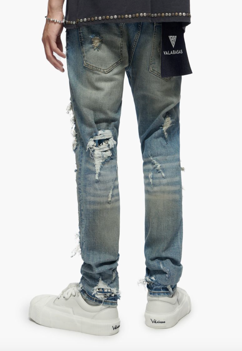 Valabasas Jeans Nobleton Medium Dirty Blue Skinny Jeans VLBS VJ1 1013