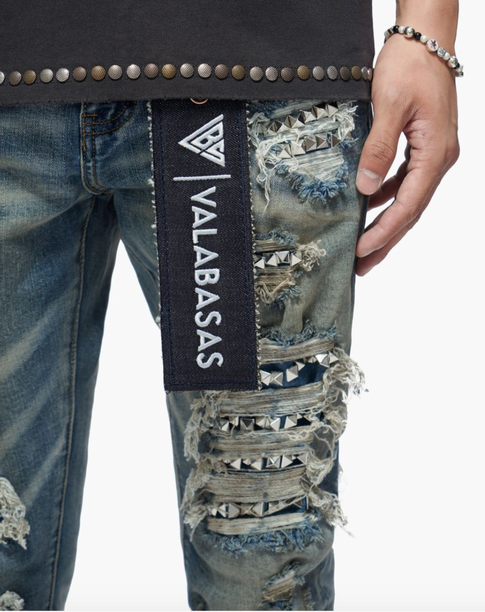 Valabasas Jeans Nobleton Medium Dirty Blue Skinny Jeans VLBS VJ1 1013