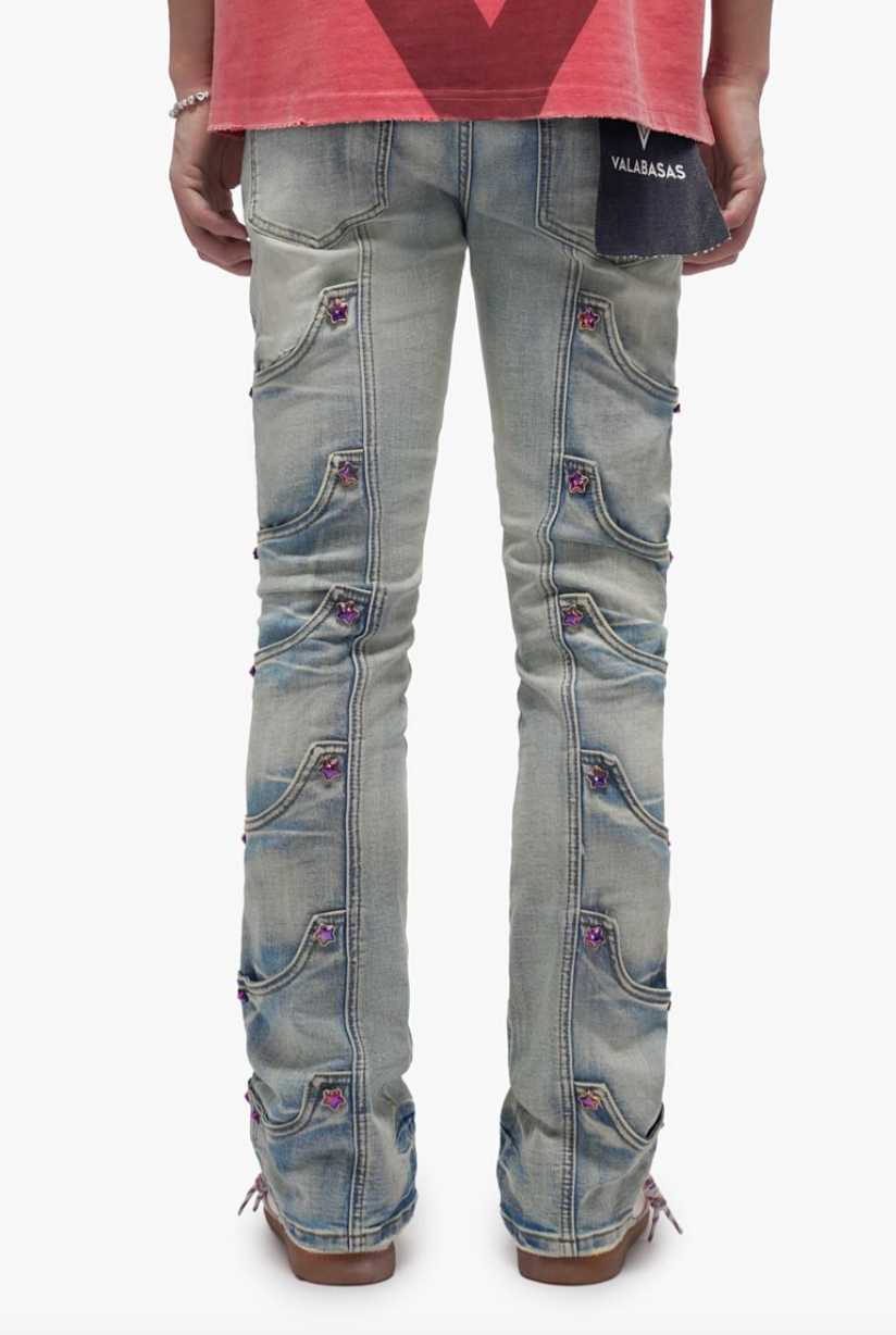 Valabasas Jeans Prescott Light Blue Wash Stacked Jeans VLBS-VJ3-1141