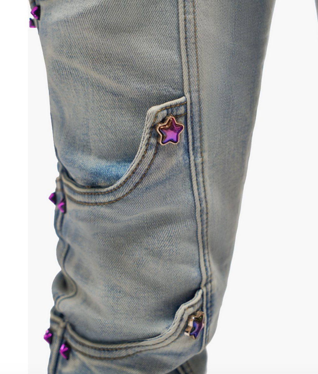 Valabasas Jeans Prescott Light Blue Wash Stacked Jeans VLBS-VJ3-1141