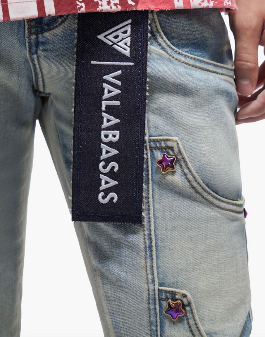 Valabasas Jeans Prescott Light Blue Wash Stacked Jeans VLBS-VJ3-1141
