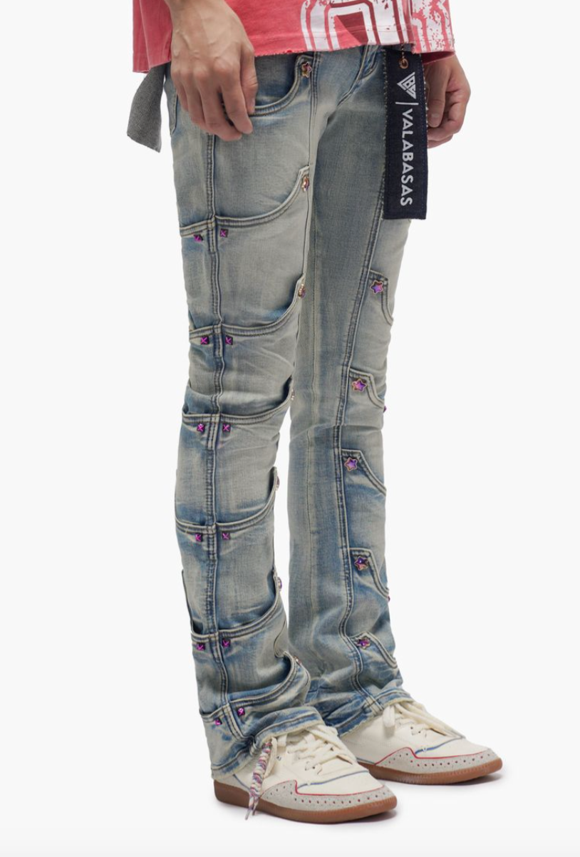 Valabasas Jeans Prescott Light Blue Wash Stacked Jeans VLBS-VJ3-1141