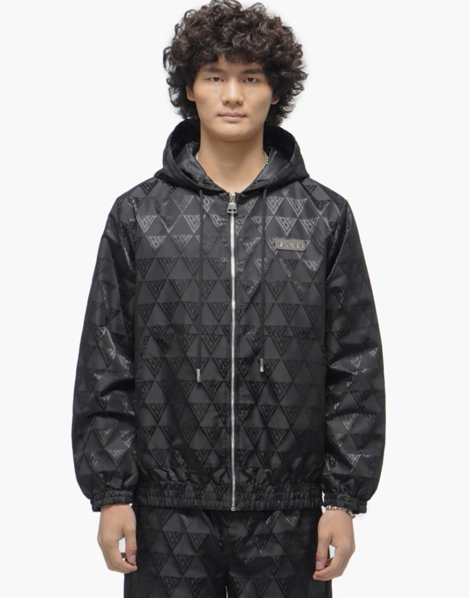 Valabasas Jacket Monogram 2.0 Black Windbreaker VLBS-VHD1-1016