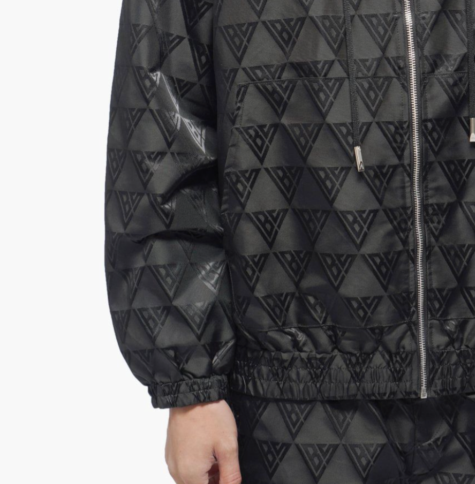Valabasas Jacket Monogram 2.0 Black Windbreaker VLBS-VHD1-1016