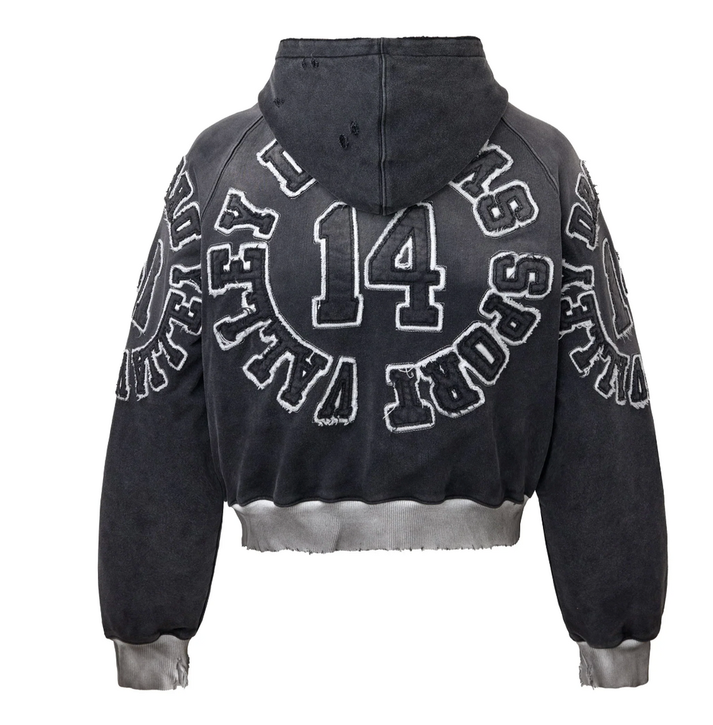 Vale Forever Anthem Zip Up Hoodie Black