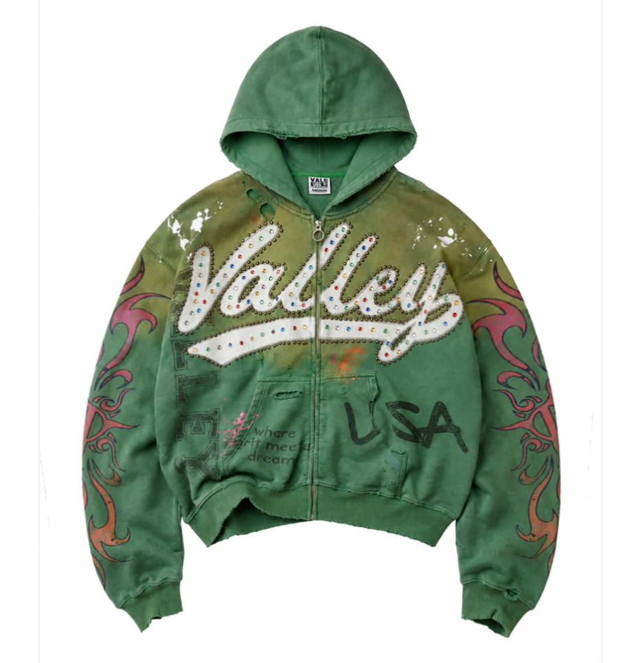 VALE FOREVER INFERNO ZIP UP GREEN