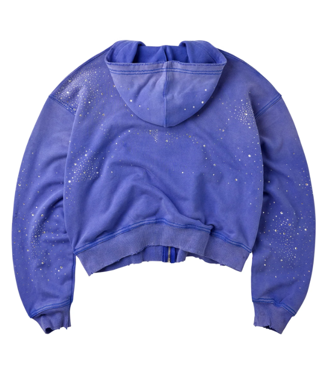 VALE FOREVER CLASSICO ZIP UP HOODIE SAPPHIRE BLUE