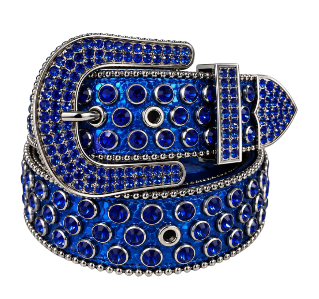 STUD BELT BLUE KB16