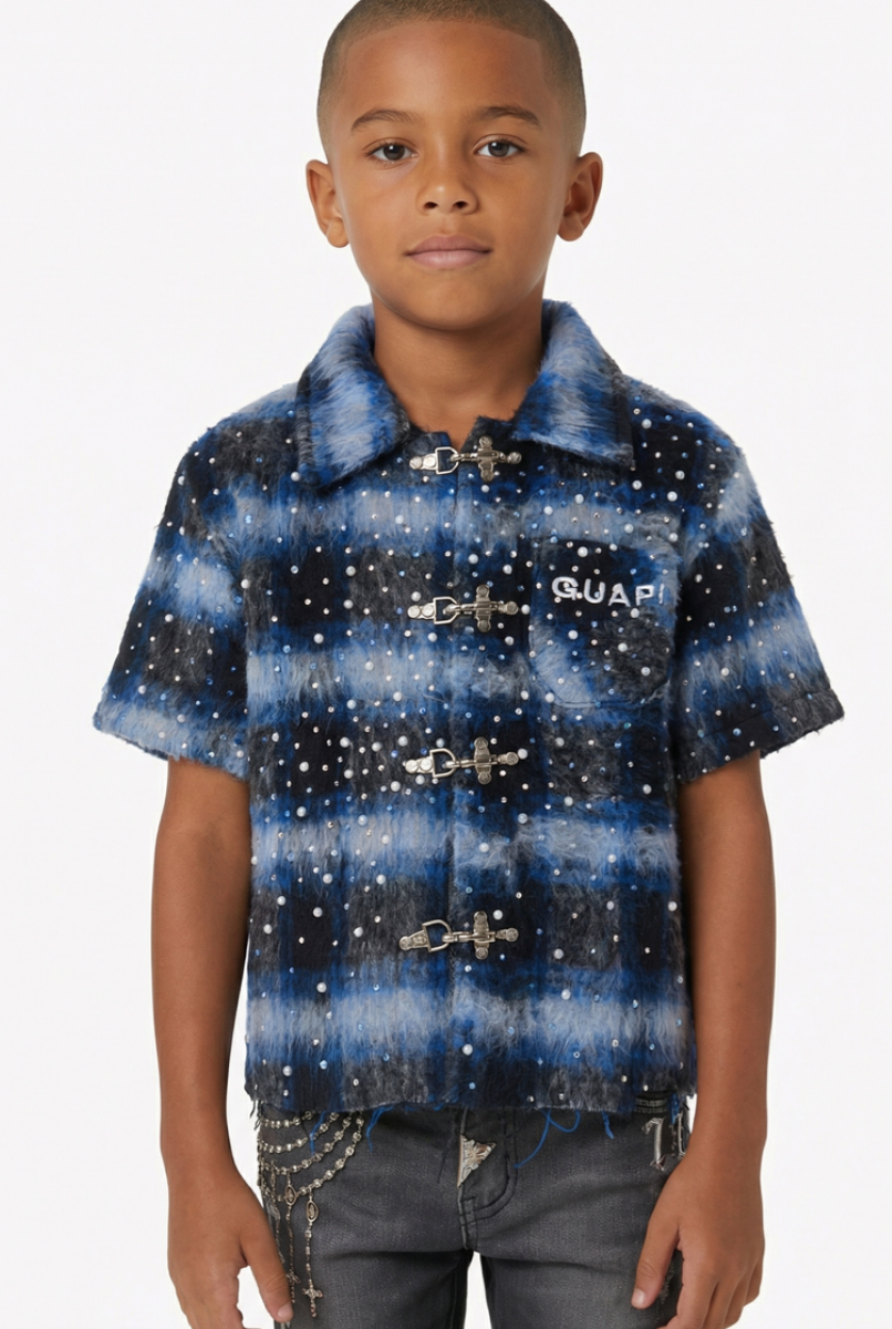 GUAPI KIDS SHIRT BLUE RIVET FURY