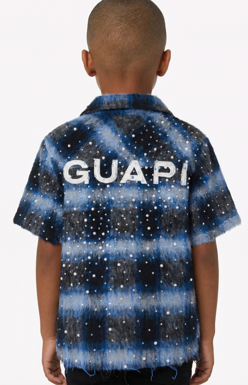 GUAPI KIDS SHIRT BLUE RIVET FURY