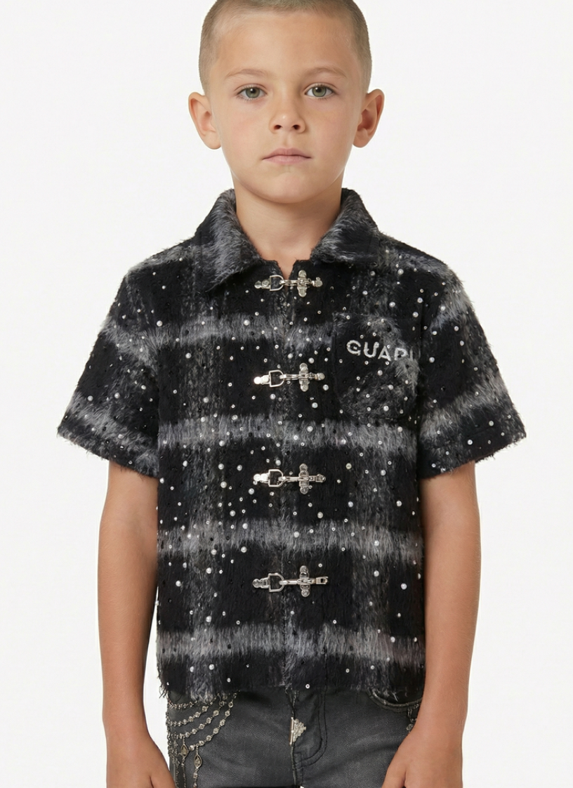 GUAPI KIDS SHIRT BLACK RIVET FURY